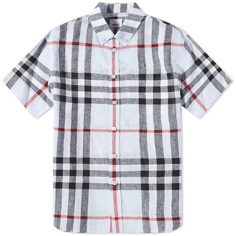 burberry linen shirt|BURBERRY .